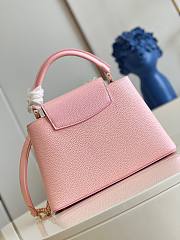 Louis Vuitton Capucines MM Taurillon Pink Leather Bag - 4