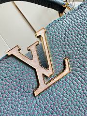 Louis Vuitton Capucines MM Taurillon Blue Leather Bag - 2