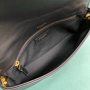 YSL becky black lampskin leather chain bag - 6