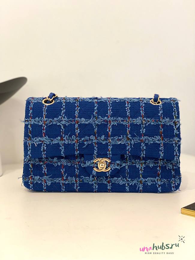 Chanel CF denim tweed bag 25cm - 1