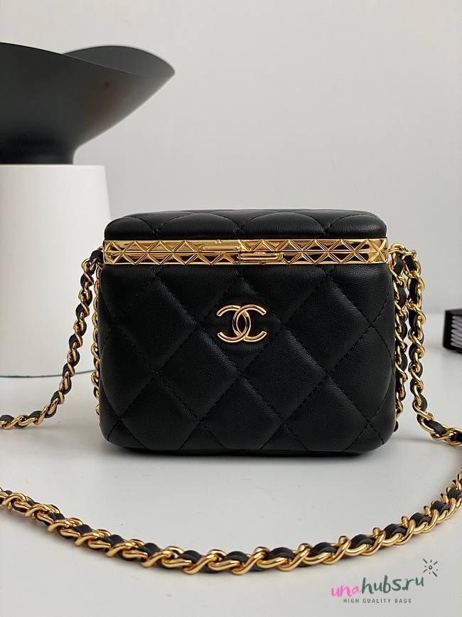 Chanel Vanity Case Quilted Lambskin Small Bag - 1