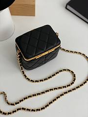 Chanel Vanity Case Quilted Lambskin Small Bag - 6