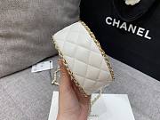 Chanel Round Mini Small Chain White Crossbody Bag - 4