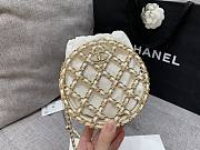 Chanel Round Mini Small Chain White Crossbody Bag - 5