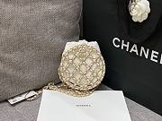 Chanel Round Mini Small Chain White Crossbody Bag - 6