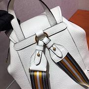 Prada Daino white leather backpack - 2