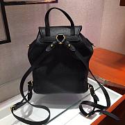 Prada Daino black leather backpack - 4