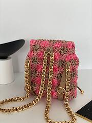 Chanel pink tweed bag - 6