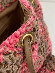 Chanel pink tweed bag - 4