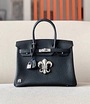 Hermes Clément chromehearts togo leather bag - 1