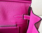 Hermes Lizard Birkin Fuchsia Pink 25cm Bag  - 6