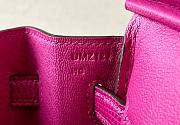 Hermes Lizard Birkin Fuchsia Pink 25cm Bag  - 2