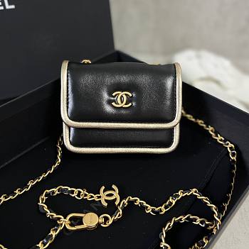 Chanel metal chain clutch