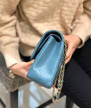 Chanel CF classic blue caviar leather 25cm bag  - 5