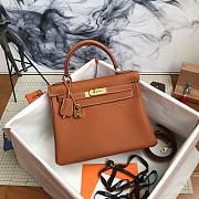 Hermes Kelly 25 togo gold hardware bag - 1