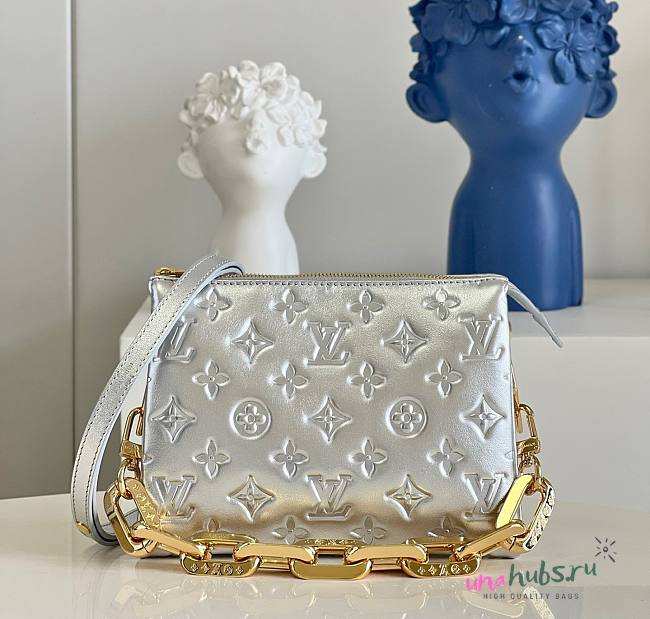 Louis Vuitton Coussin BB Silver gold hardware bag  - 1