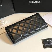 Chanel black lambskin gold hardware wallet - 4