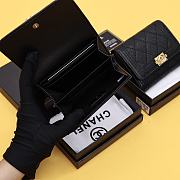 Chanel boy compact black caviar / lambskin wallet - 5