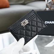 Chanel boy silver card holder - 3