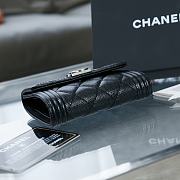 Chanel boy compact black caviar wallet - 3