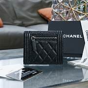 Chanel boy compact black caviar wallet - 2