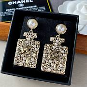 chanel crystal pearl cc earings - 3