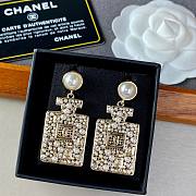 chanel crystal pearl cc earings - 2