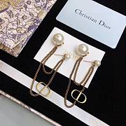 Dior double pear long earings  - 4