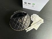 Chanel black lambskin pouch - 1