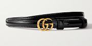 Gucci GG patent leather belt 1.27cm - 1