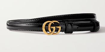 Gucci GG patent leather belt 1.27cm