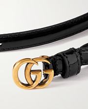 Gucci GG patent leather belt 1.27cm - 3