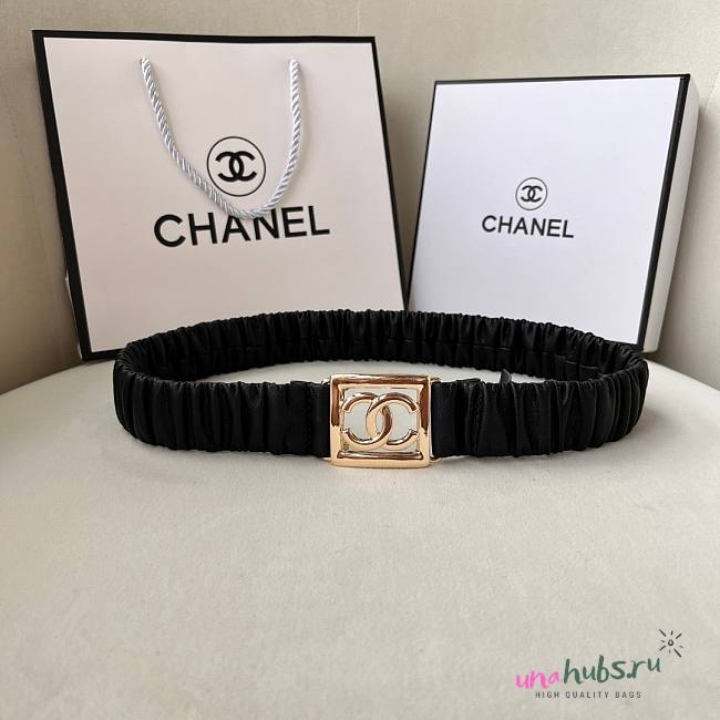 Chanel CC lambskin belt  - 1