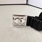 Chanel CC silver lambskin belt  - 6