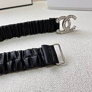 Chanel CC Silver Crystal lambskin belt - 6