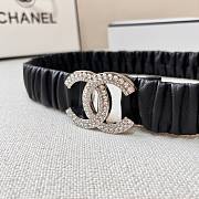 Chanel CC Silver Crystal lambskin belt - 5