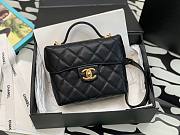 Chanel 23C Vanity Mini Top Handle Black Caviar Bag - 6