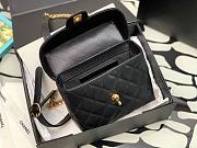 Chanel 23C Vanity Mini Top Handle Black Caviar Bag - 3