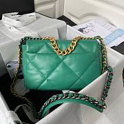 Chanel 19 flap green gold hardware bag 26cm - 4