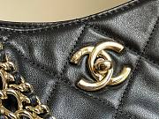 Chanel 22p hobo black lambskin gold hardware bag - 3