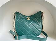 Chanel 22p hobo blue lambskin gold hardware bag - 1