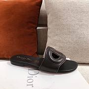 Dior black D-club slides/ heeled sandals - 3