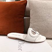 Dior white D-club slides/ heeled sandals - 3