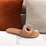 Dior brown D-club slides/ heeled sandals - 3