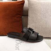 Dior 30 Montaigne black slides/ heeled sandal - 2