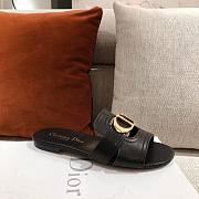 Dior 30 Montaigne gold slides/ heeled sandal  - 3