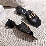 Dior 30 Montaigne gold slides/ heeled sandal  - 4