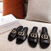 Dior 30 Montaigne gold slides/ heeled sandal  - 5