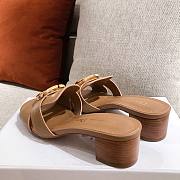 Dior 30 Montaigne brown slides/ heeled sandals - 6