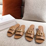 Dior 30 Montaigne brown slides/ heeled sandals - 4